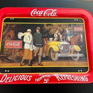 1987 "Touring Car" Coca-Cola Vintage TV Tray
